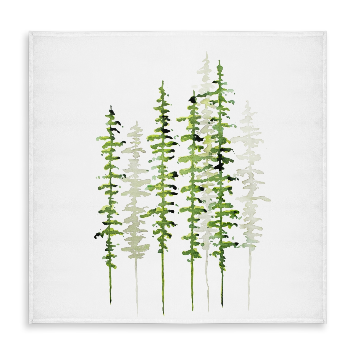 Picture of Begin Home Decor C1TC5858AH9Q1C 58 x 58 in. Minimalist Slim Trees Tablecloth - Indoor Outdoor Decor