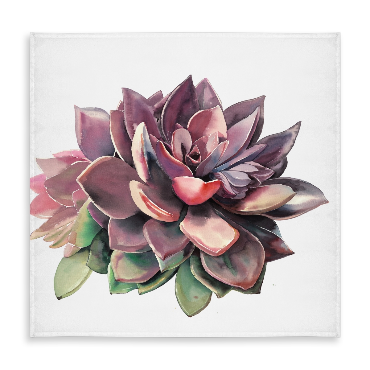 Picture of Begin Home Decor C1TC5858DPO69S 58 x 58 in. Succulent Botanical Tablecloth - Indoor & Outdoor Home Decor