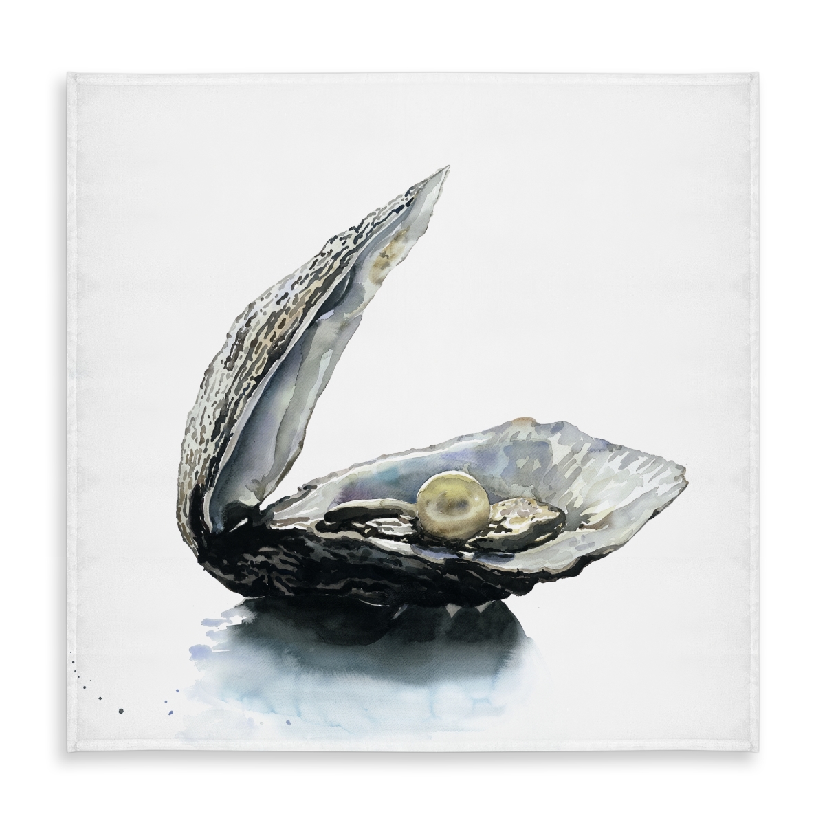 Picture of Begin Home Decor C1TC58589T91KD 58 x 58 in. Marine Blue Pearl Oyster Tablecloth - Indoor & Outdoor Decor