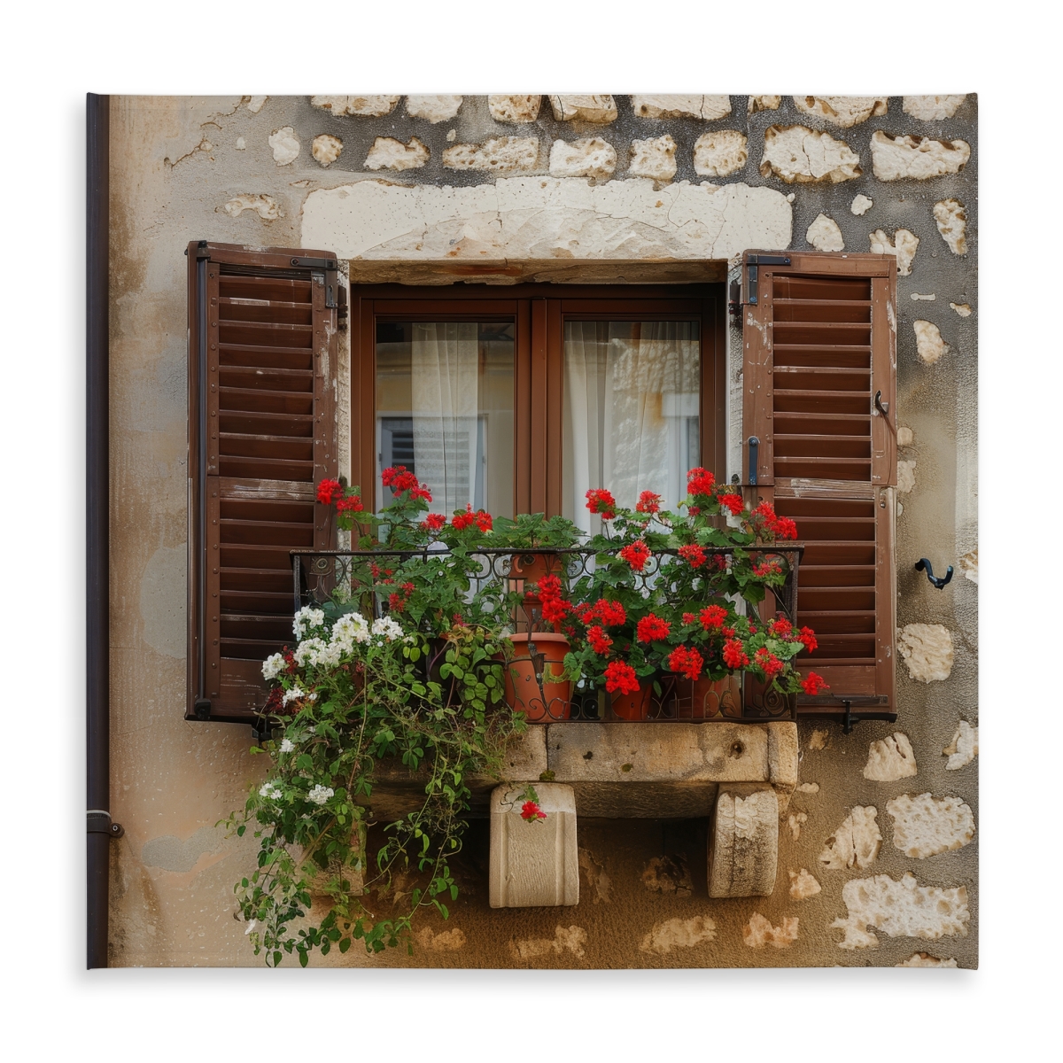 Picture of Begin Home Decor C1TC5858YBRA2S 58 x 58 in. Hanging Flowers Tablecloth - Indoor Outdoor Home Decor