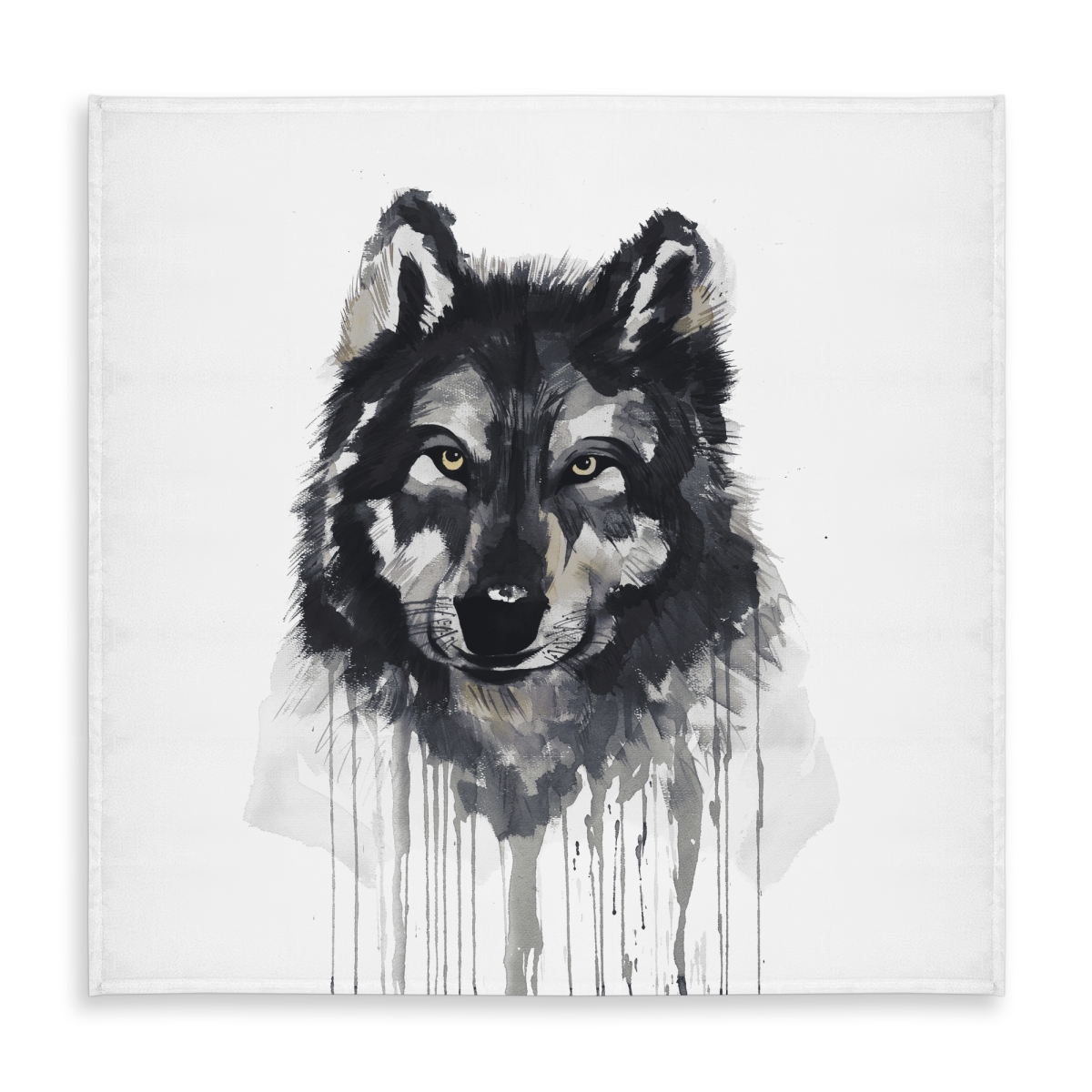 Picture of Begin Home Decor C1TC58588I8DCH 58 x 58 in. Mysterious Wolves Tablecloth - Wildlife Decor for Home & Patio