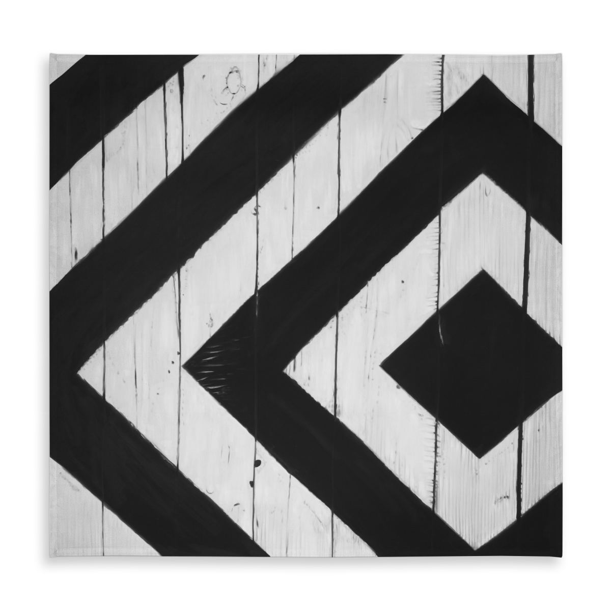 Picture of Begin Home Decor C1TC5858S8DY2F 58 x 58 in. Rhombus on Wood Tablecloth - Indoor & Outdoor Living Room Decor