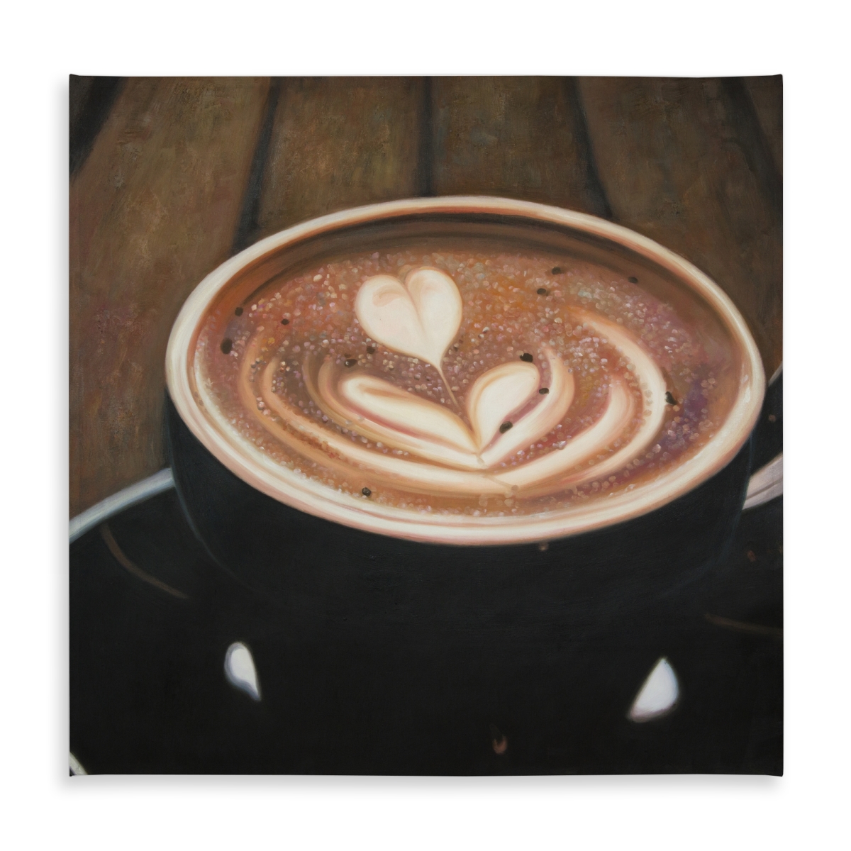 Picture of Begin Home Decor C1TC5858US2N7O 58 x 58 in. Rustic Tablecloth Artistic Cappuccino - Indoor & Outdoor Decor