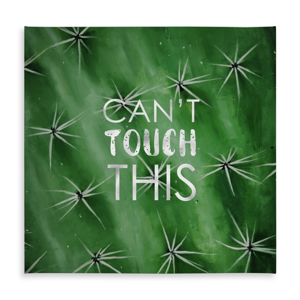 Picture of Begin Home Decor C1TC5858H9AIN7 58 x 58 in. Cant Touch This Green Botanical Tablecloth - Indoor & Outdoor Decor