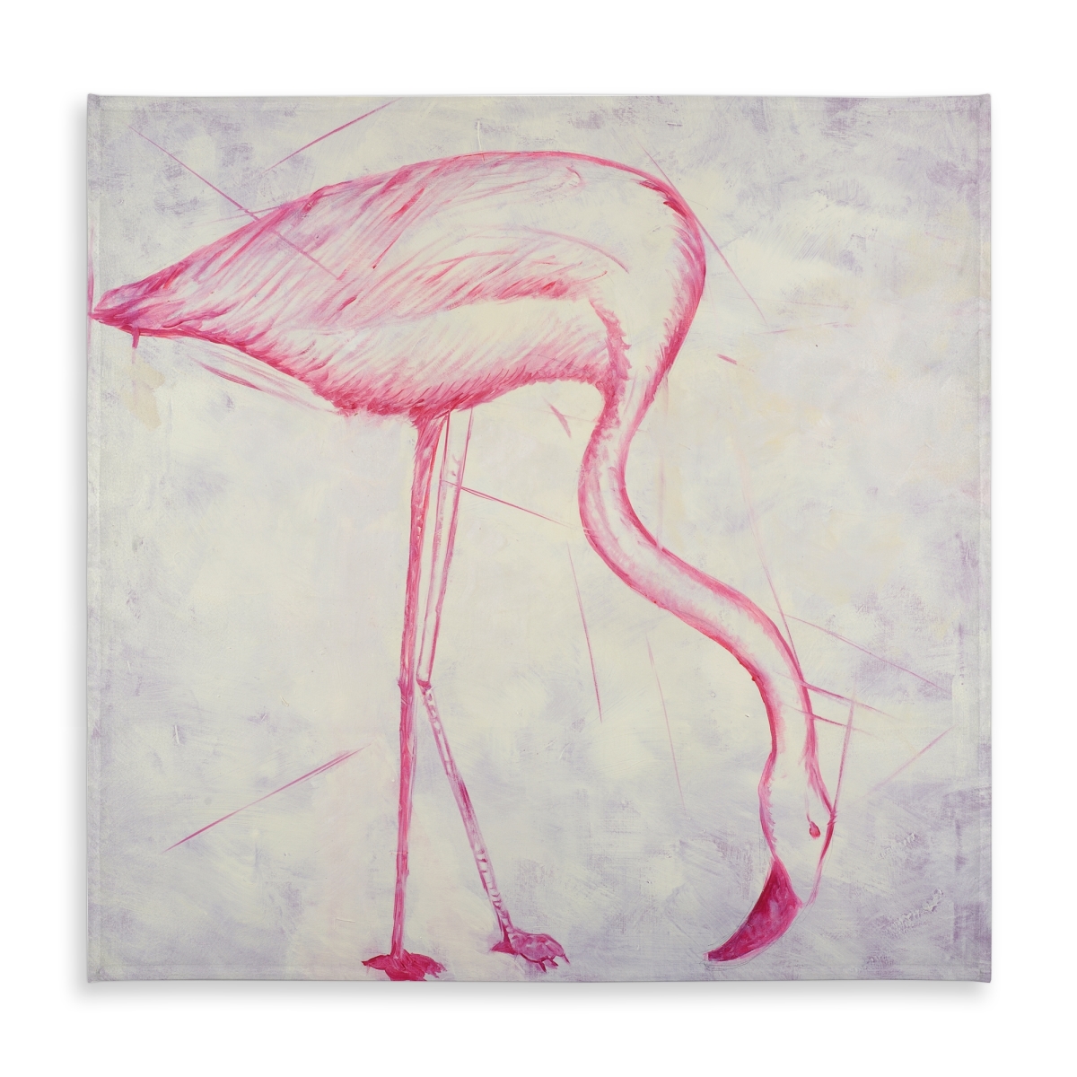 Picture of Begin Home Decor C1TC5858561ACW 58 x 58 in. Flamingo Sketch Gray Tablecloth - Indoor & Outdoor Home Decor