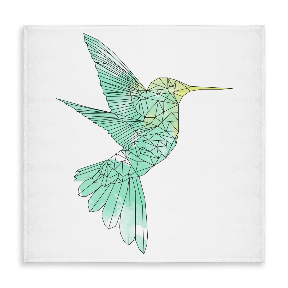 Picture of Begin Home Decor C1TC5858057JGX 58 x 58 in. Geometric Hummingbird Tablecloth - Indoor & Outdoor Home Decor