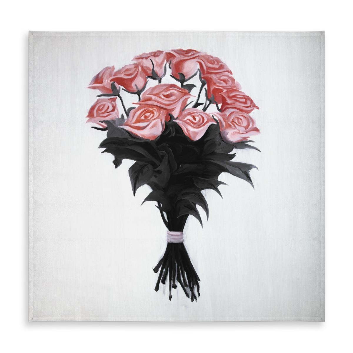 Picture of Begin Home Decor C1TC5858NBYZNW 58 x 58 in. Bouquet of Coral Roses Tablecloth - Indoor & Outdoor Decor