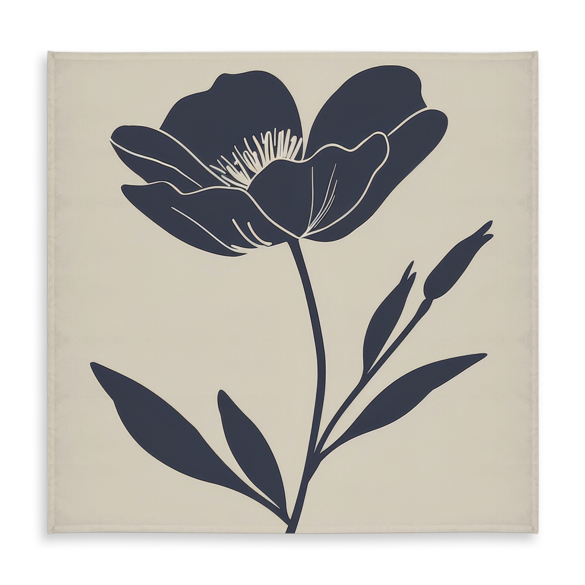Picture of Begin Home Decor C1TC5858S3491O 58 x 58 in. The Flower Indoor & Outdoor Tablecloth - Elegant Home Decor