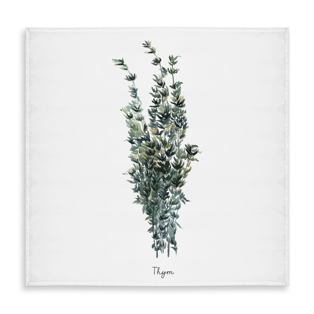 Picture of Begin Home Decor C1TC5858F36ICP 58 x 58 in. Thyme Leaves Tablecloth - Indoor & Outdoor Home Decor