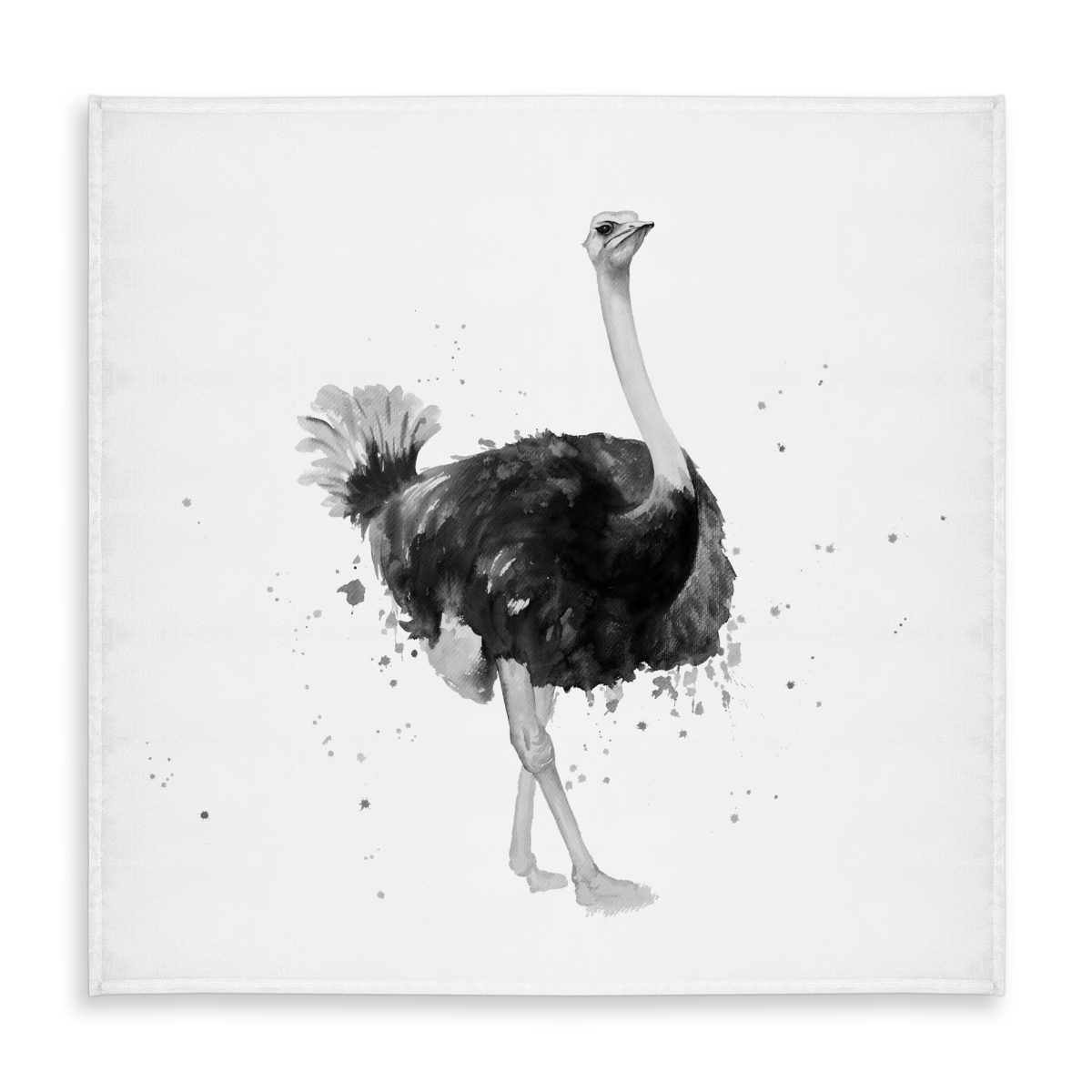 Picture of Begin Home Decor C1TC5858OP8CT8 58 x 58 in. Proud Ostrich Tablecloth - Exotic Animals Decor for Home