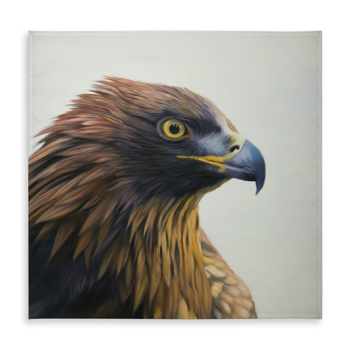 Picture of Begin Home Decor C1TC5858W27ALE 58 x 58 in. Brown-Headed Eagle Tablecloth - Indoor & Outdoor Home Decor