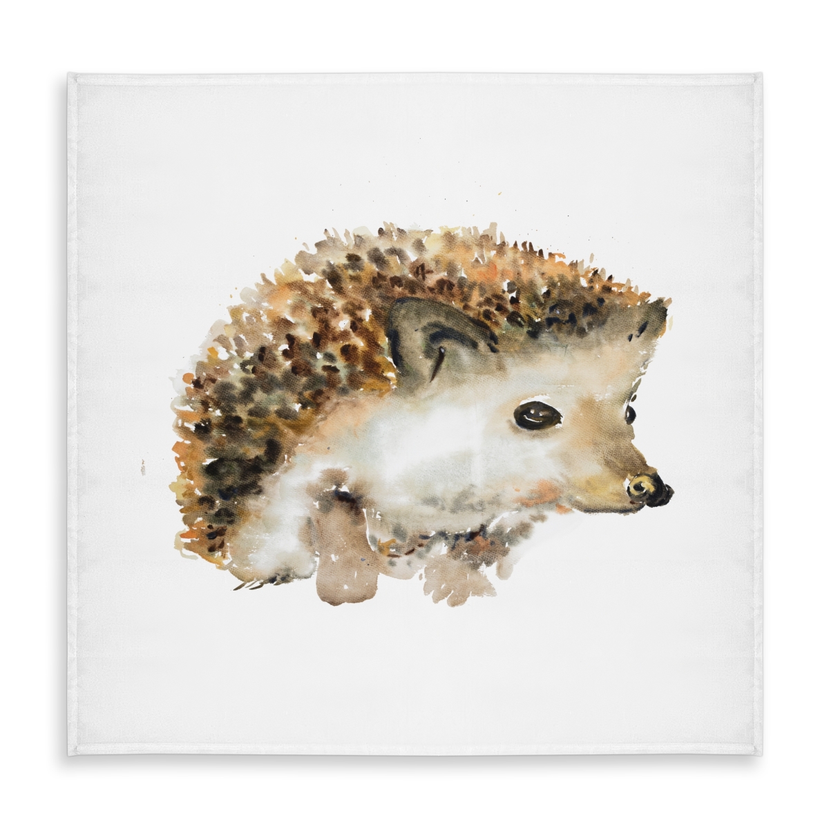 Picture of Begin Home Decor C1TC5858V8DKLV 58 x 58 in. Watercolor Hedgehog Tablecloth - Indoor & Outdoor Home Decor