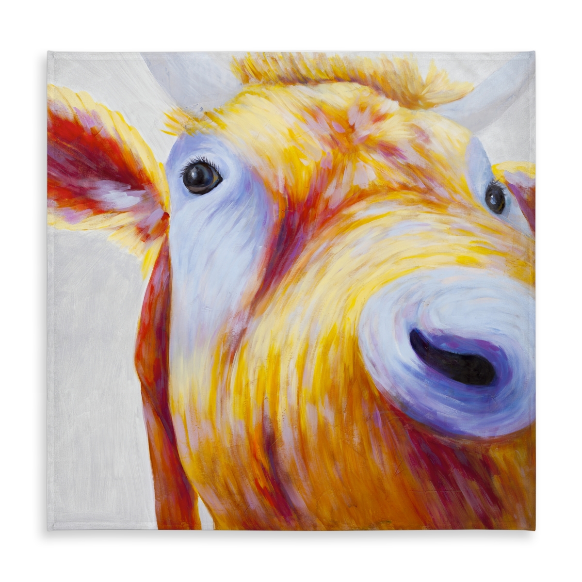 Picture of Begin Home Decor C1TC585841ENP2 58 x 58 in. Colorful Country Cow Tablecloth - Farm Animals Decor - Indoor & Outdoor