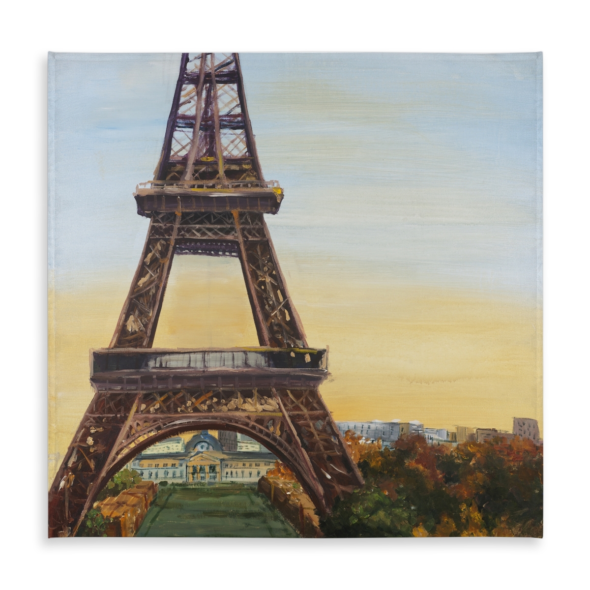 Picture of Begin Home Decor C1TC585878O9SH 58 x 58 in. Eiffel Tower Tablecloth - Indoor & Outdoor Home Decor - Blue