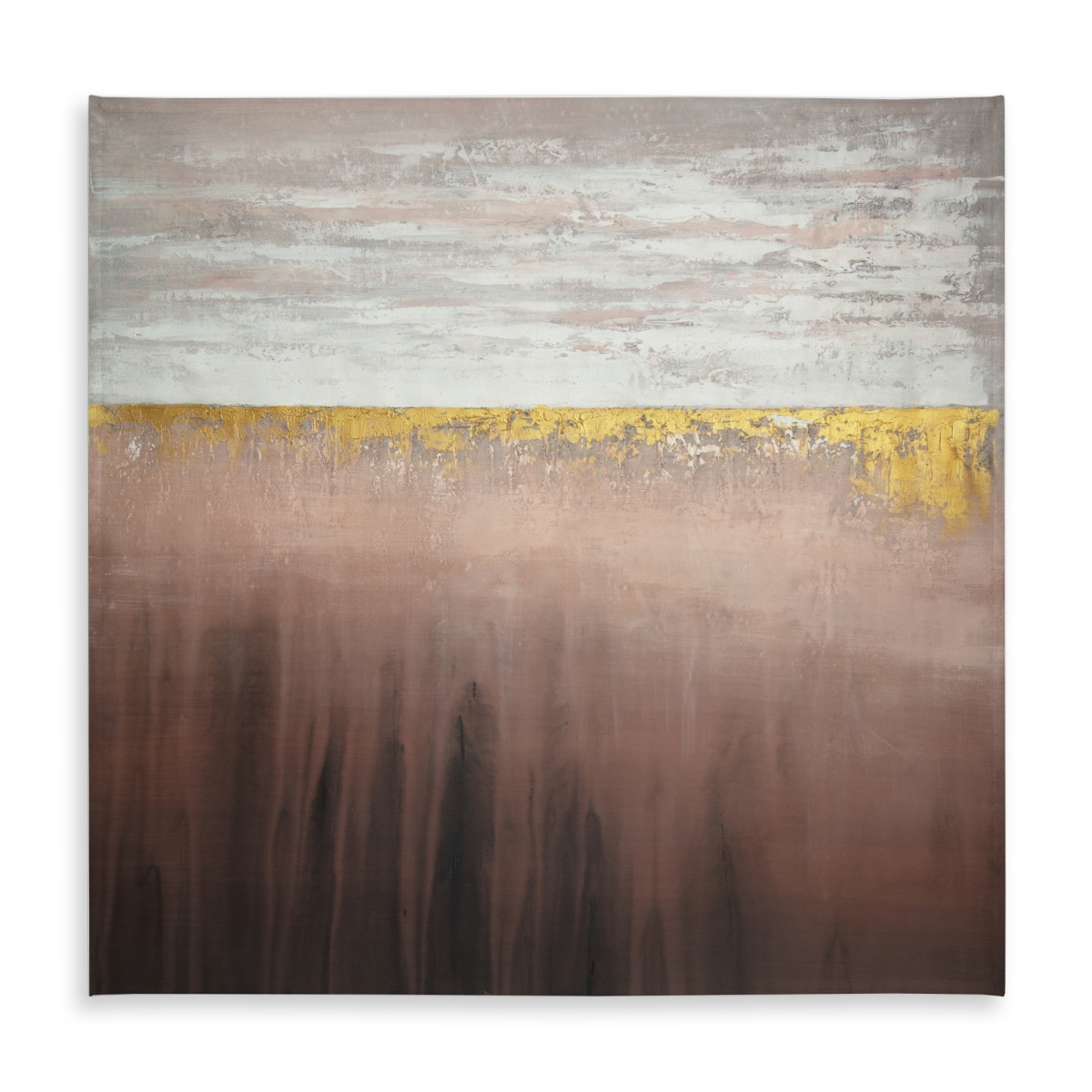Picture of Begin Home Decor C1TC5858JYWKCI 58 x 58 in. Golden Pink Abstract Tablecloth - Indoor & Outdoor Home Decor