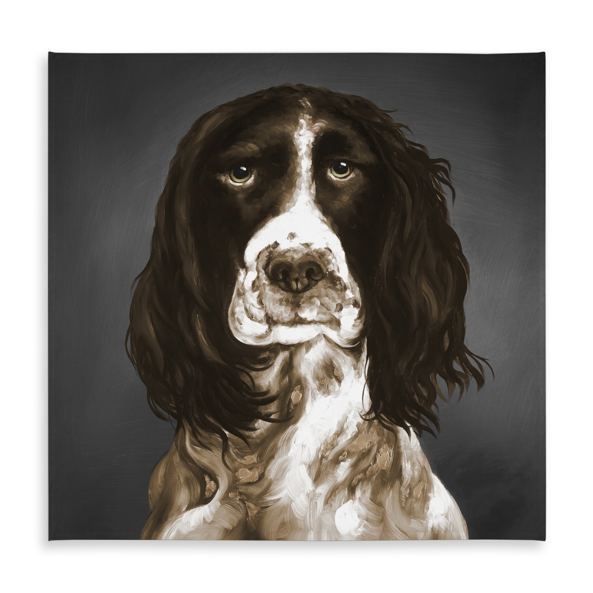 Picture of Begin Home Decor C1TC5858QJE2TP 58 x 58 in. Contemporary Brown English Springer Spaniel Tablecloth - Home Decor