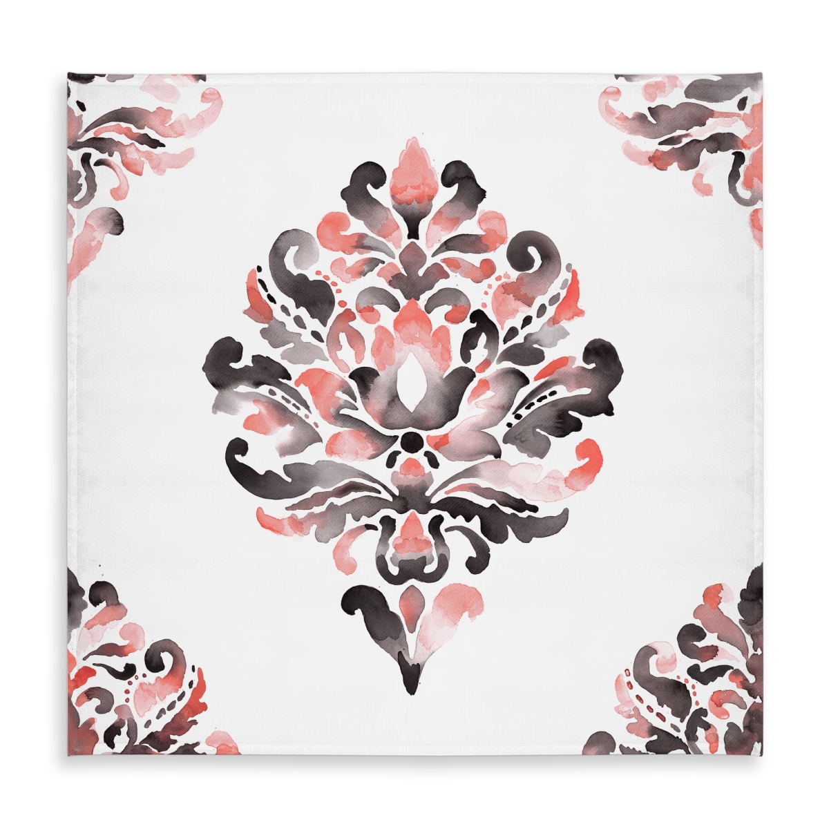 Picture of Begin Home Decor C1TC58580EVTKC 58 x 58 in. Coral Bohemian Tablecloth - Indoor & Outdoor Home Decor
