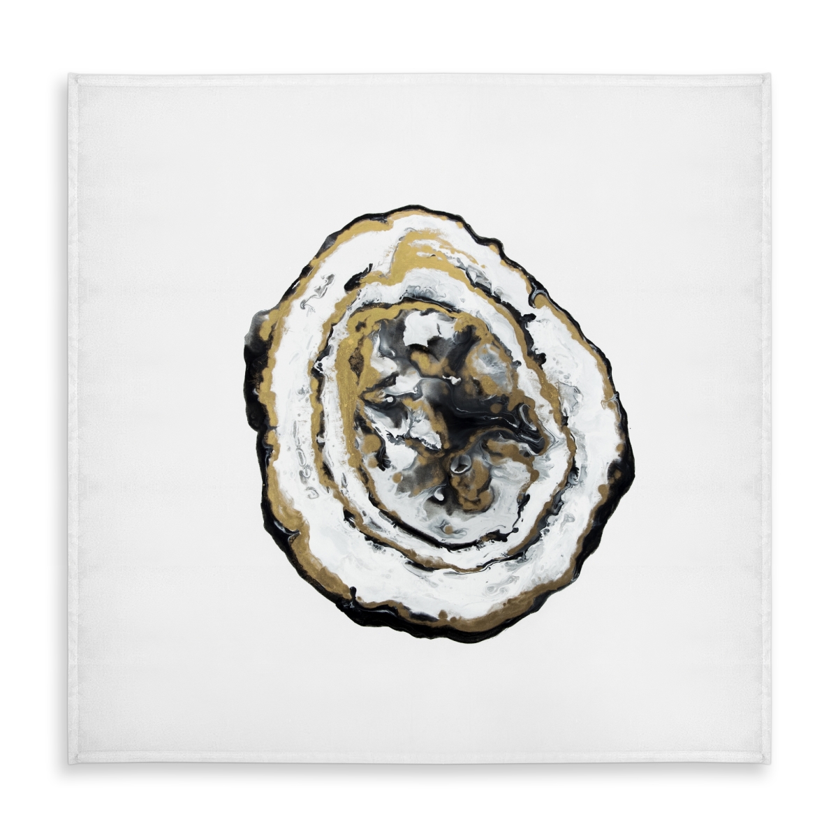 Picture of Begin Home Decor C1TC5858VR8HOW 58 x 58 in. Golden Geode Tablecloth - Minimalist Bedroom Decor - Indoor & Outdoor