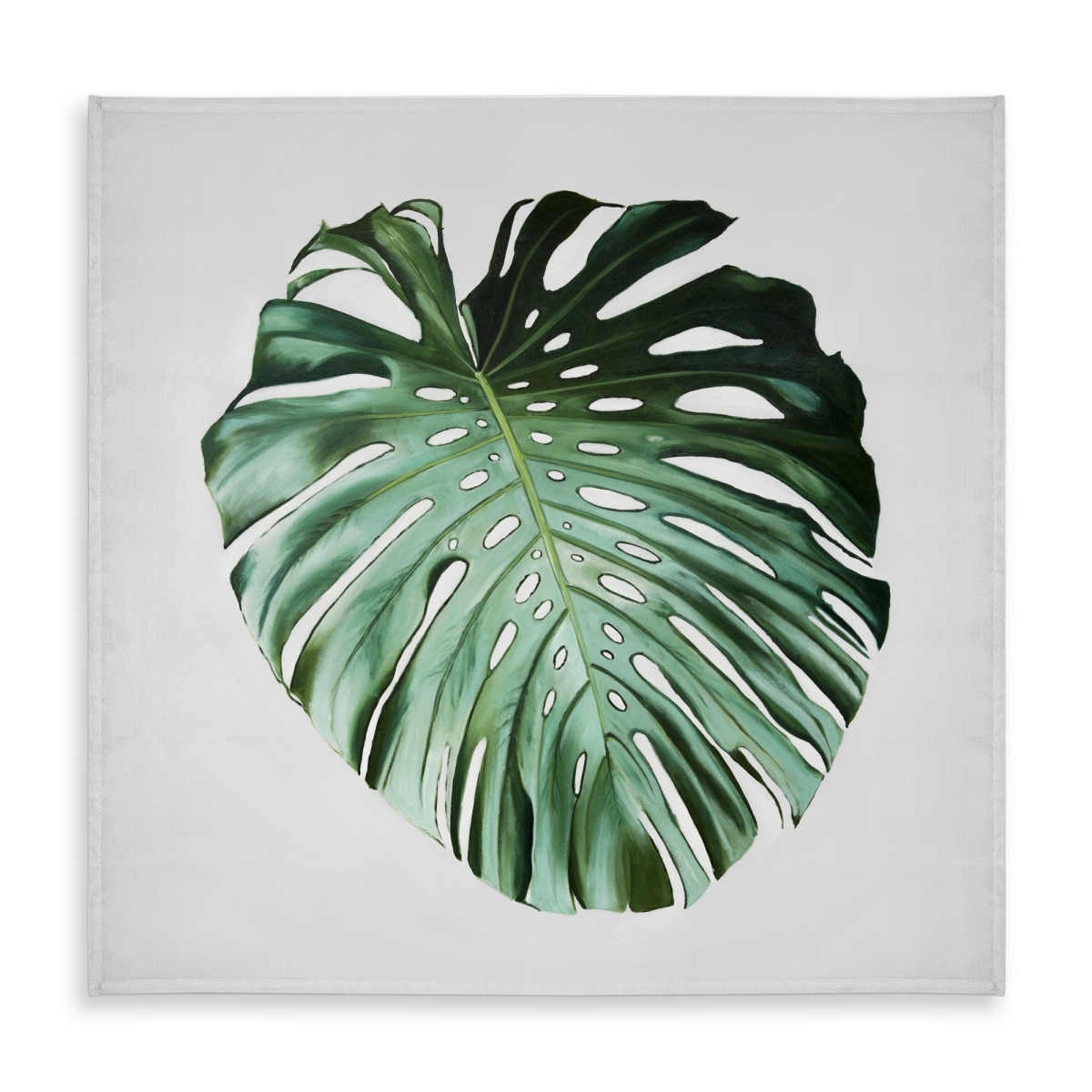 Picture of Begin Home Decor C1TC58589SQNXJ 58 x 58 in. Monstera Leaf Tablecloth - Botanical Home Decor - Indoor & Outdoor