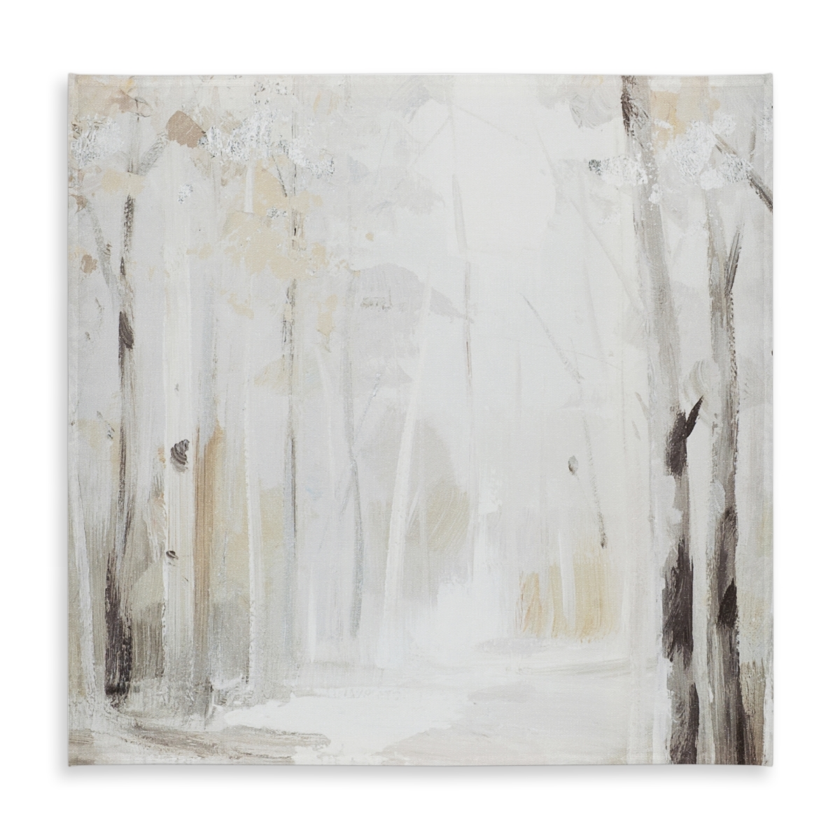 Picture of Begin Home Decor C1TC5858VCSOHO 58 x 58 in. Winter Forest Tablecloth - Modern Landscape Decor - Indoor & Outdoor