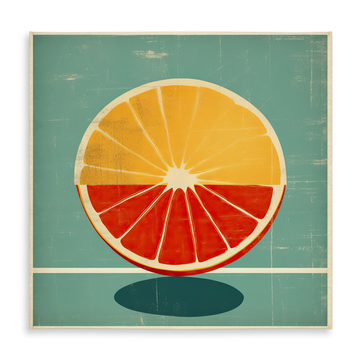 Picture of Begin Home Decor C1TC58580E2011 58 x 58 in. Lemon & Tangerine Tablecloth - Abstract Yellow Pattern Decor