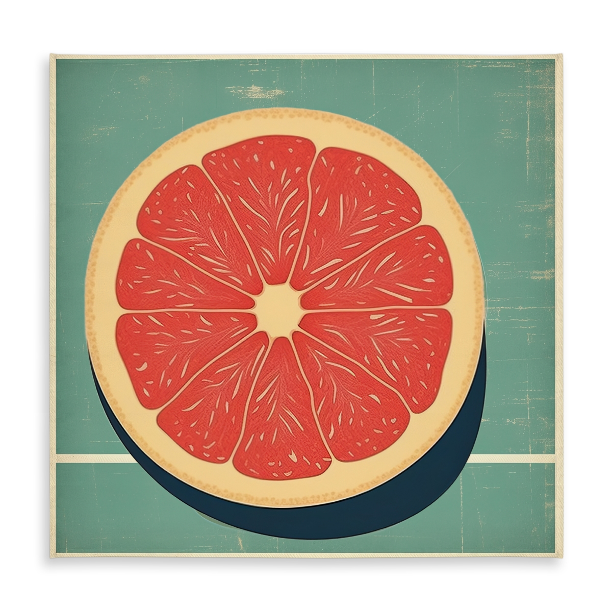 Picture of Begin Home Decor C1TC5858KFBWBQ 58 x 58 in. Minimalist Grapefruit Yellow Tablecloth for Indoor & Outdoor Decor