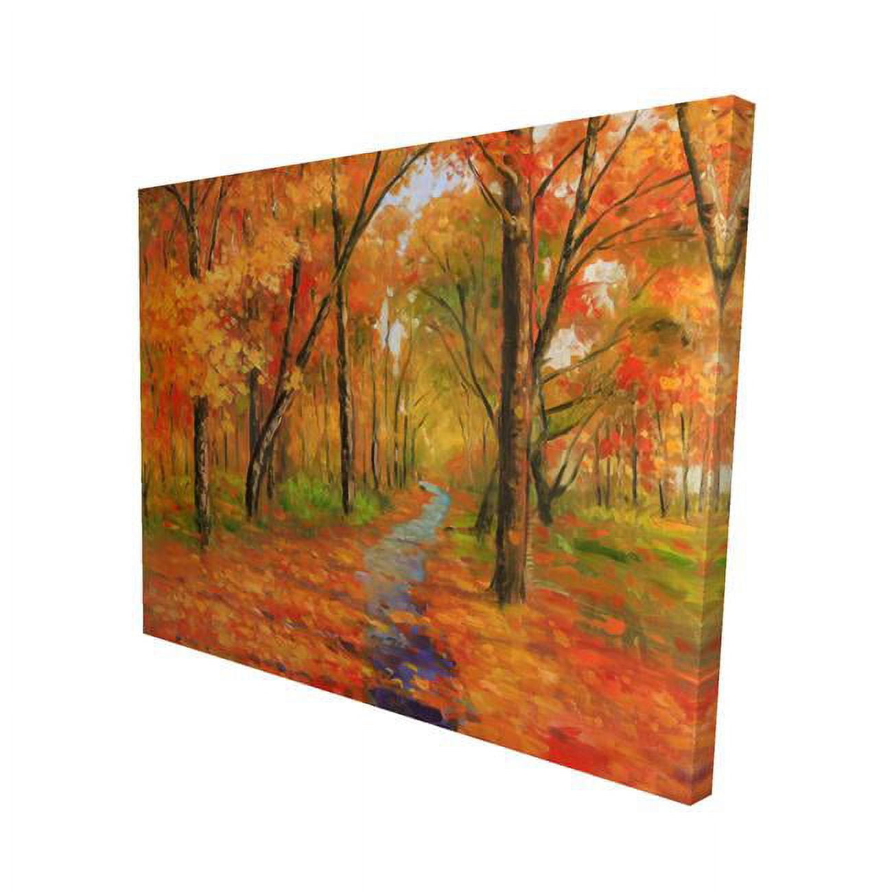 2080-1620-LA107 16 x 20 in. Autumn Trail in the Forest-Print on Canvas