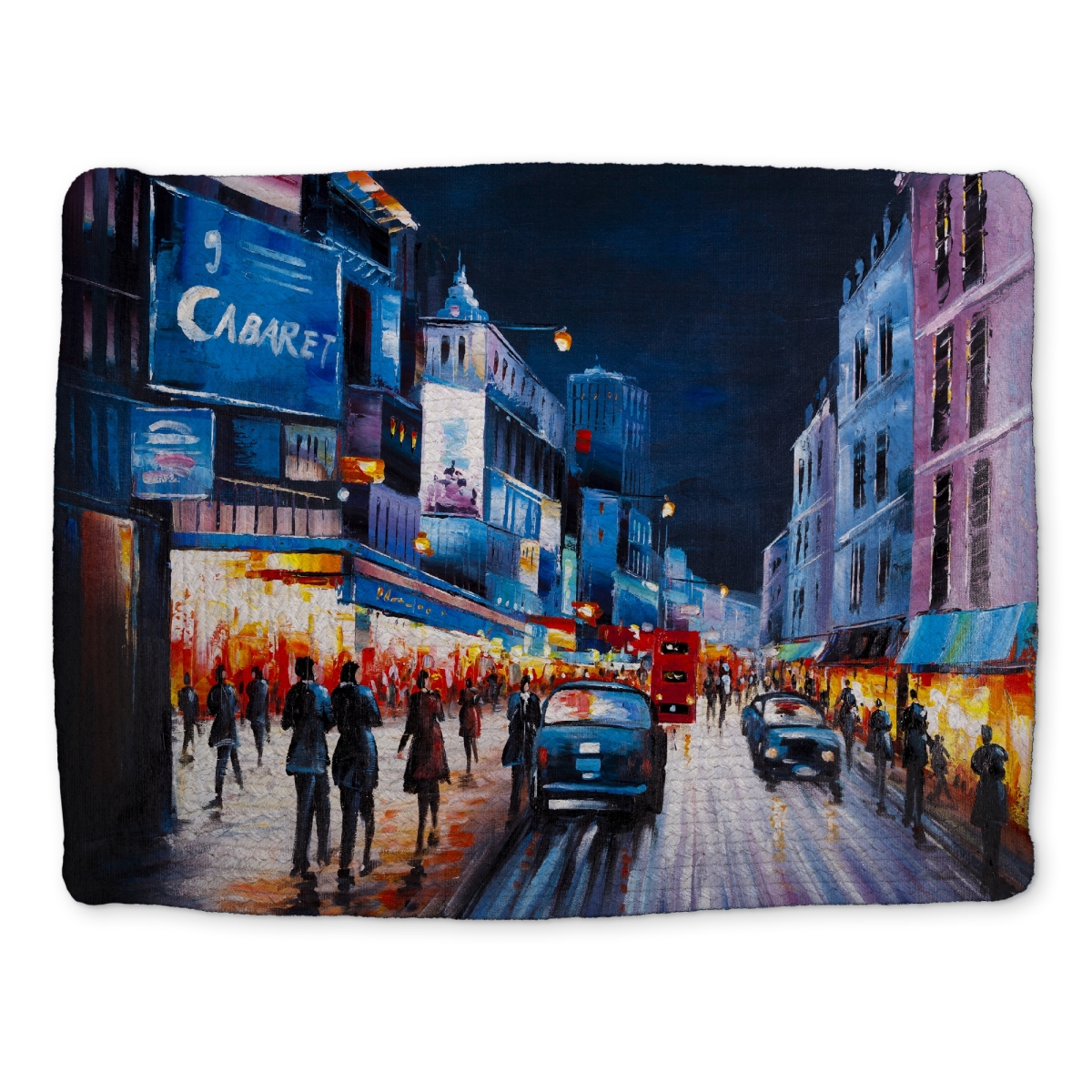 Picture of Begin Home Decor CBPM1418W4QD6K 14 x 18 in. Cabaret Evening Braided Polyester Placemat - Home Decor