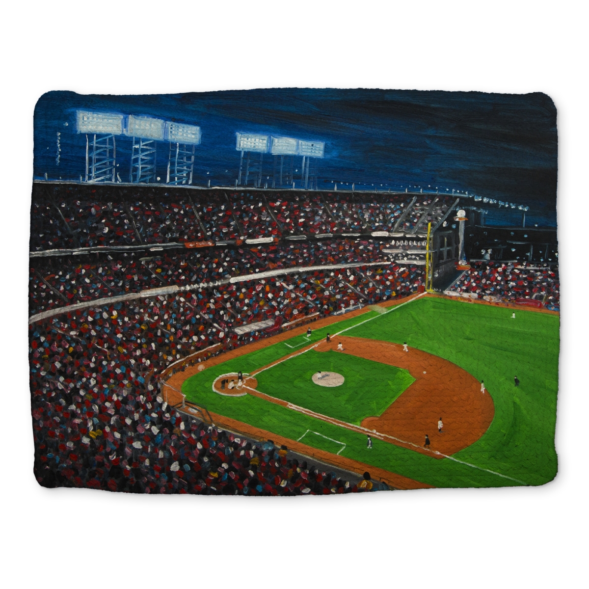 Picture of Begin Home Decor CBPM1418WF3AVI 14 x 18 in. Baseball Game Braided Placemat - American Hobbies Decor