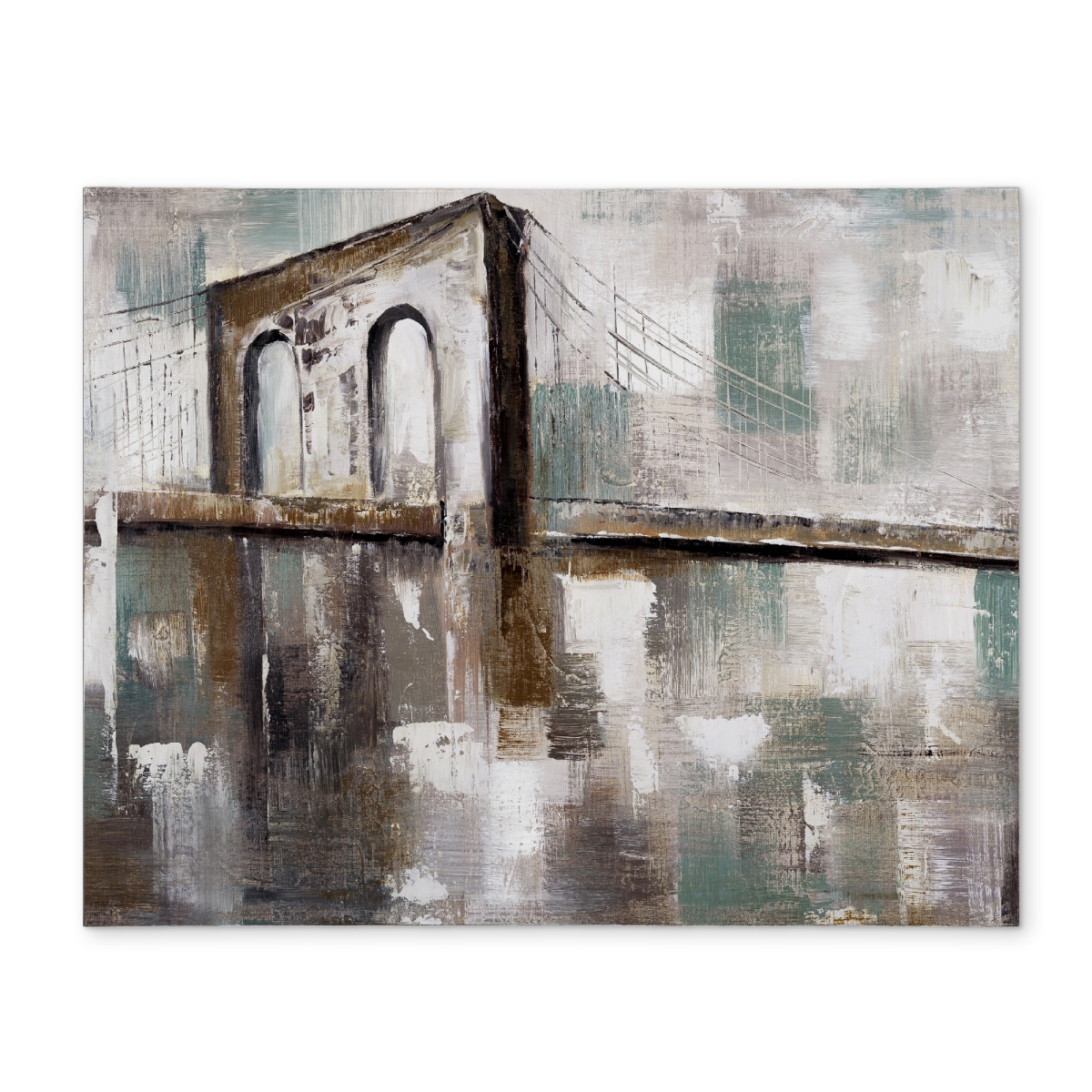 Picture of Begin Home Decor CPPM1418IS7EO1 14 x 18 in. Abstract Bridge Brown Polyester Placemat - Home Decor
