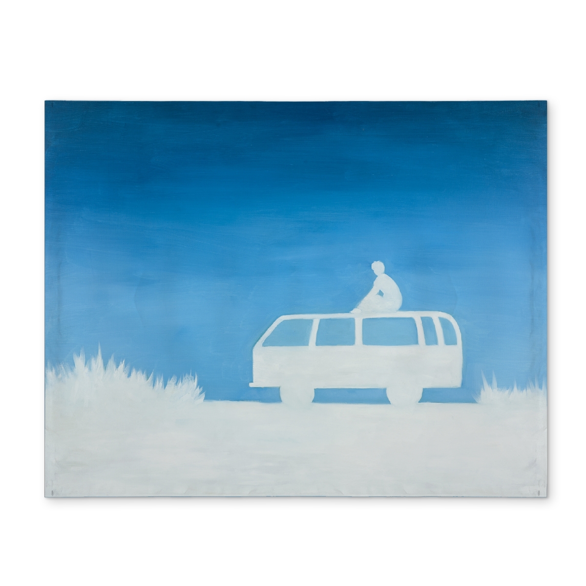Picture of Begin Home Decor CPPM1418J34L6M 14 x 18 in. Relax Camping Car Blue Placemat - Polyester Home Decor