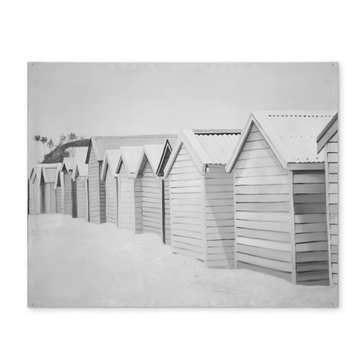 Picture of Begin Home Decor CPPM1418BCUYAF 14 x 18 in. Coastal Bedroom White Polyester Placemat - Beach Cabins Decor