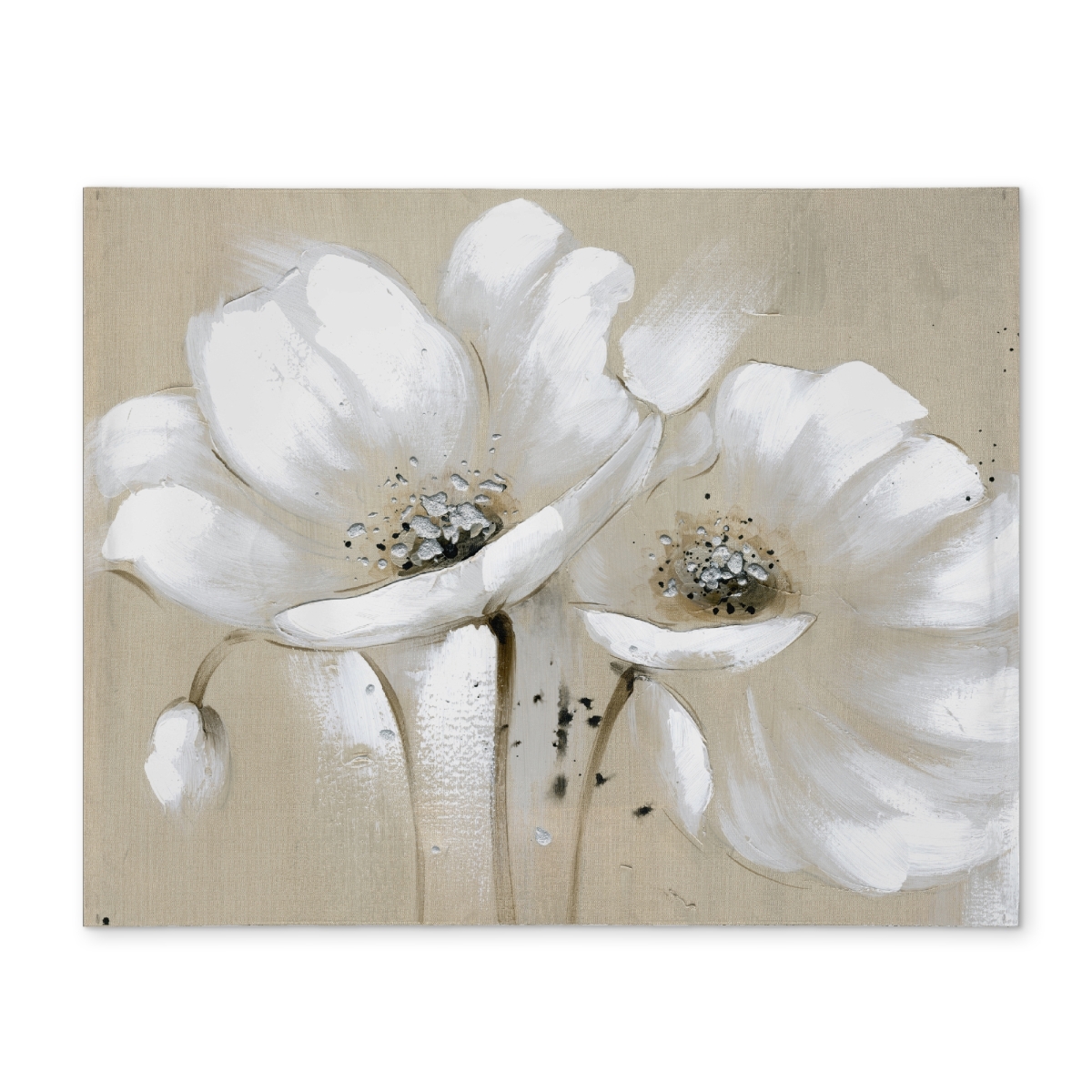 Picture of Begin Home Decor CPPM1418LO1G4X 14 x 18 in. White Floral & Botanical Polyester Placemat - Home Decor