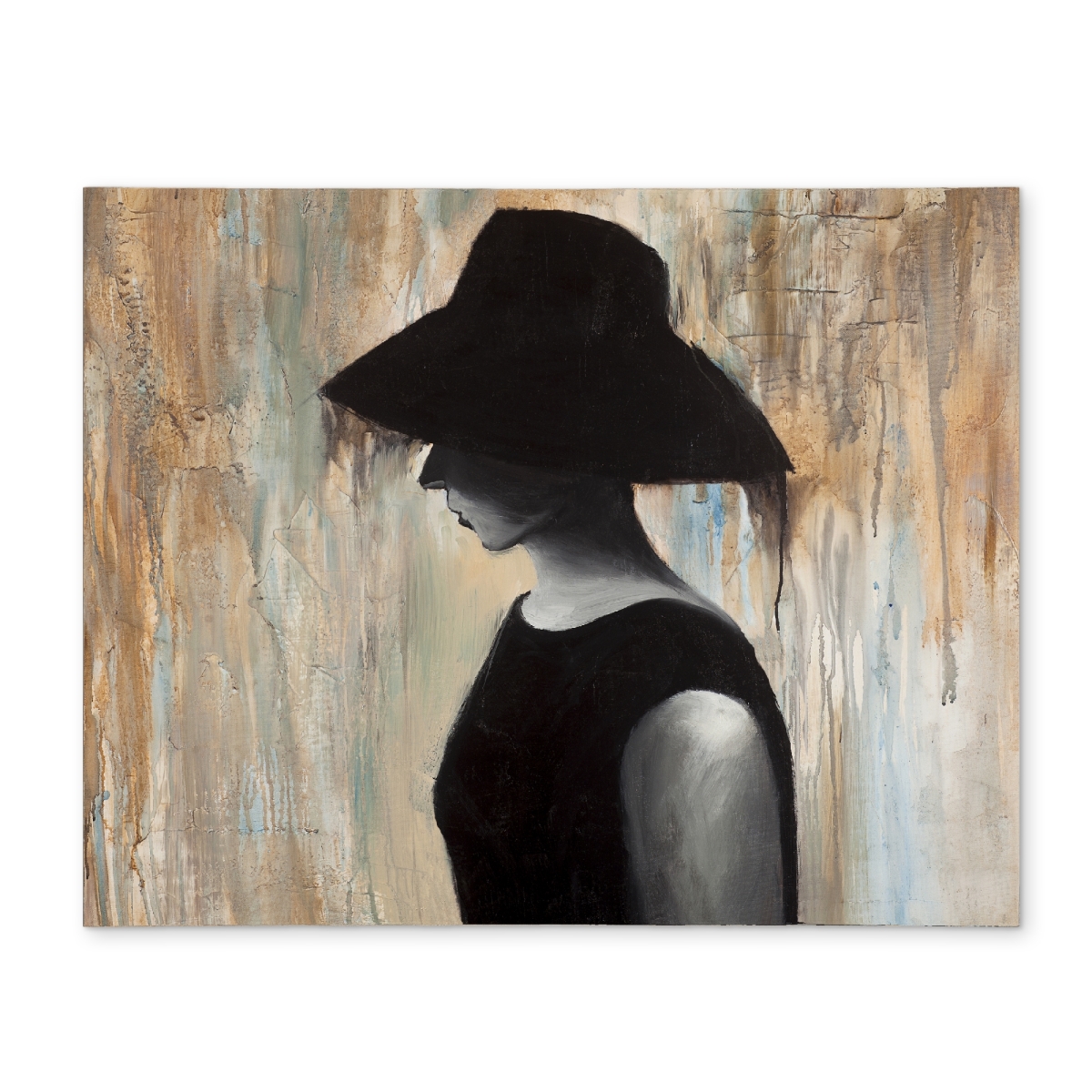 Picture of Begin Home Decor CPPM1418LCF07V 14 x 18 in. Audrey Hepburn Big Hat Placemat - Stylish Bedroom Decor