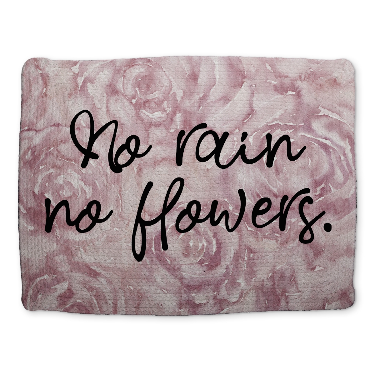 Picture of Begin Home Decor CBPM1418NBL1RK 14 x 18 in. No Rain No Flowers Romantic Bedroom Placemat - Home Decor