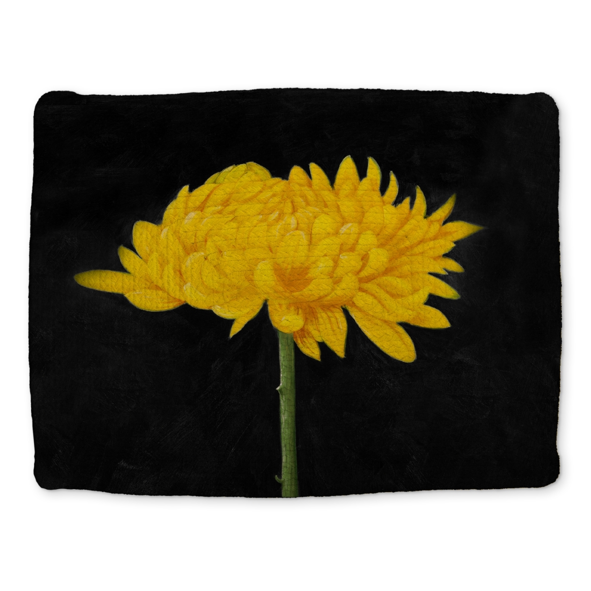 Picture of Begin Home Decor CBPM1418YBSV11 14 x 18 in. Yellow Chrysanthemum Botanical Braided Placemat - Home Decor