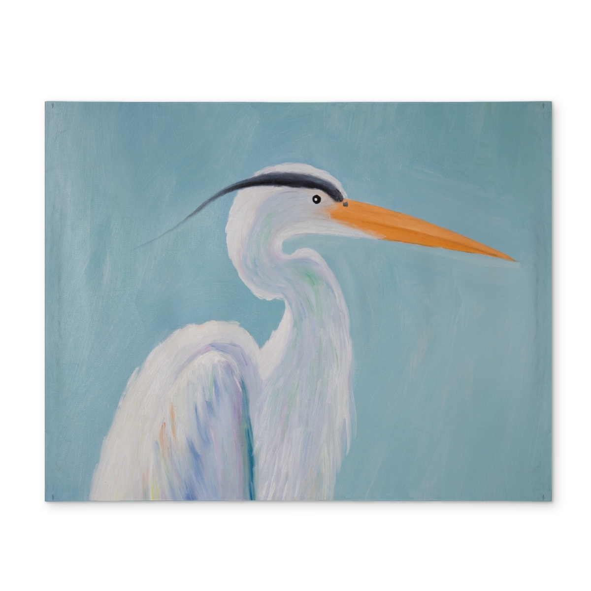 Picture of Begin Home Decor CPPM1418LLEDAC 14 x 18 in. Great Blue Heron Placemat - Blue Marine Bird Decor for Home