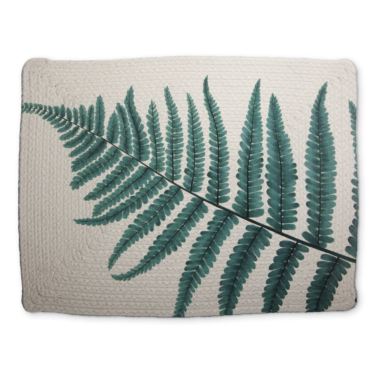 Picture of Begin Home Decor CBPM1418WVPF1M 14 x 18 in. Beautiful Fern Botanical Green Placemat - Home Decor Essential