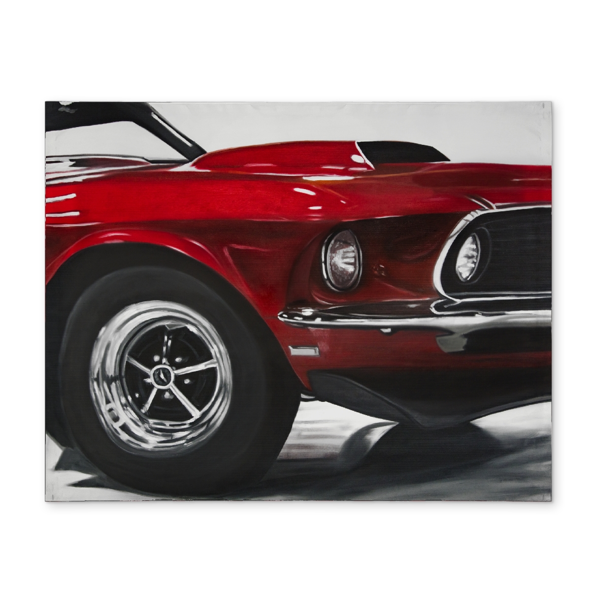 Picture of Begin Home Decor CPPM1418IROFZH 14 x 18 in. Classic Red Car Polyester Placemat - Man Cave Home Decor