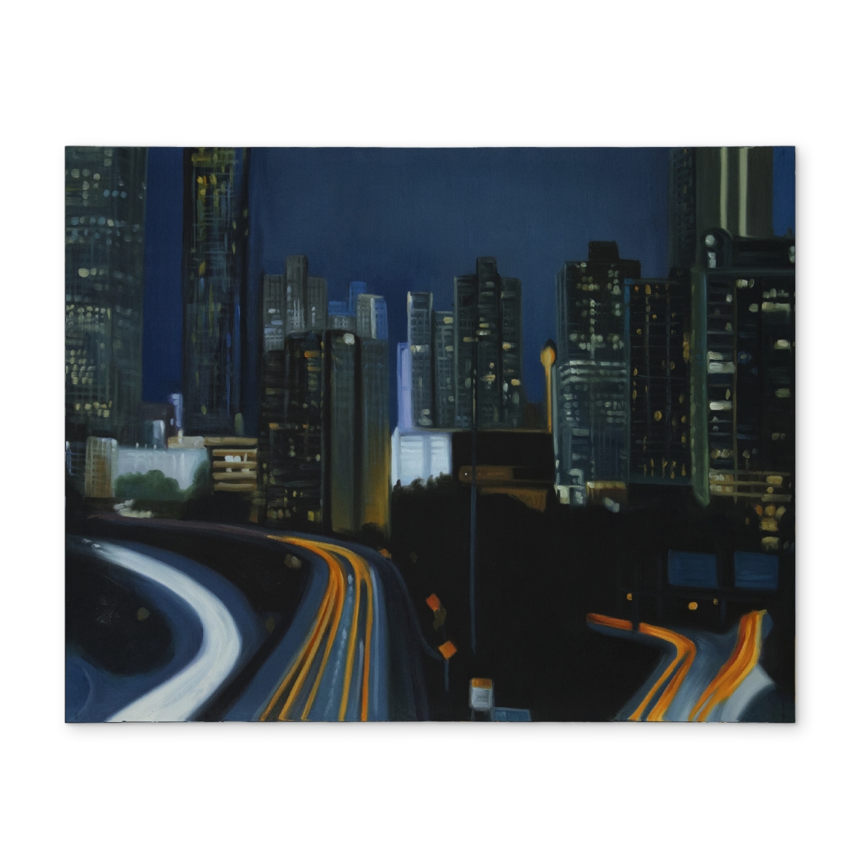 Picture of Begin Home Decor CPPM1418M1ST12 14 x 18 in. Atlanta at Night Placemat - Cities Blue Polyester Home Decor