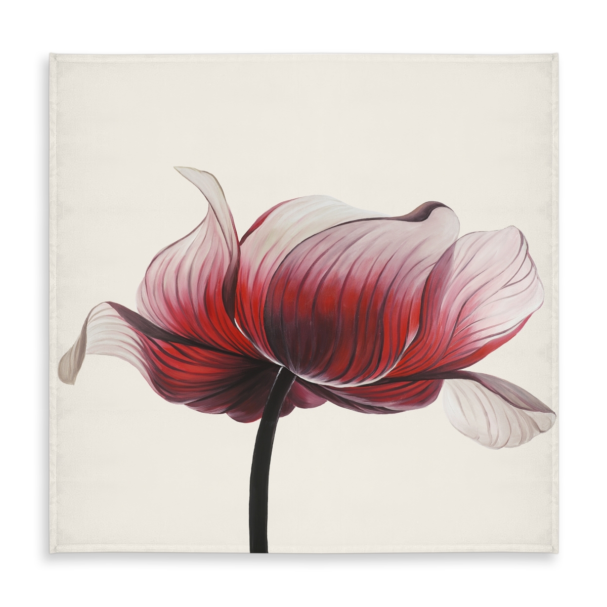 Picture of Begin Home Decor C1TC5858XNBPDN 58 x 58 in. Anemone Flower Tablecloth - Romantic Indoor Outdoor Decor