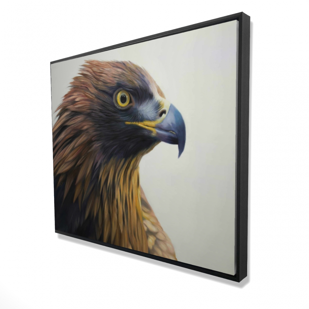 2081-4860-AN463 48 x 60 in. Brown-Headed Eagle Framed Canvas - Birds Home Decor Art