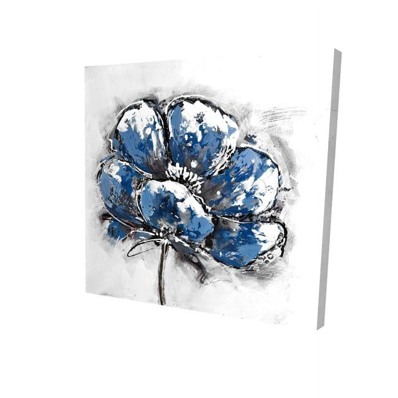 12 x 12 in. Small Flower-Print on Canvas