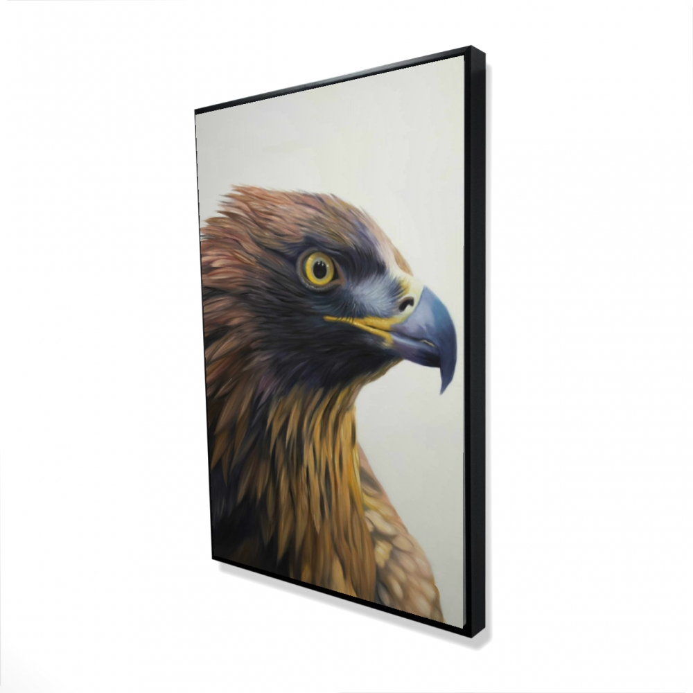 2081-3624-AN463 24 x 36 in. Brown-Headed Eagle - Hyperrealist Livingroom Canvas Art