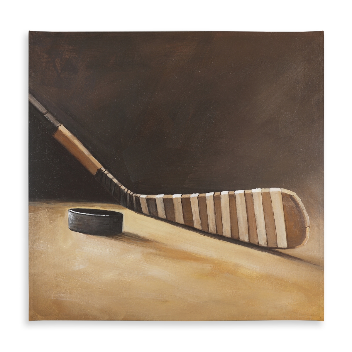 Picture of Begin Home Decor C1TC58580692MS 58 x 58 in. Stick & Hockey Puck Tablecloth - Indoor Outdoor Home Decor