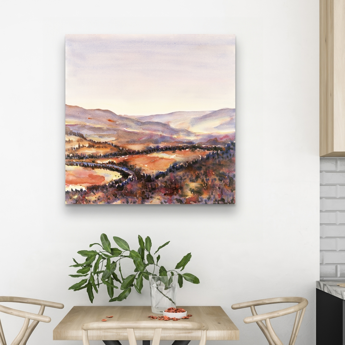 C1RC32320U9V2Q 32 x 32 in. Canadian Forest Canvas - Illustrative Living Room Decor Art