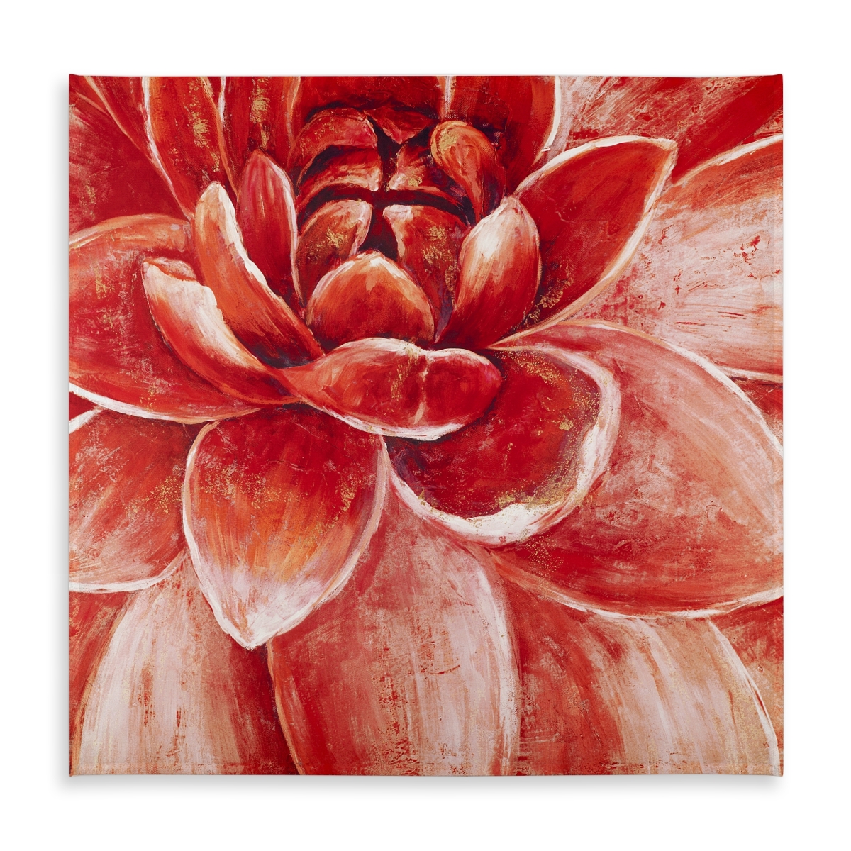 Picture of Begin Home Decor C1TC5858SRQZWW 58 x 58 in. Red Chrysanthemum Tablecloth - Indoor Outdoor Home Decor
