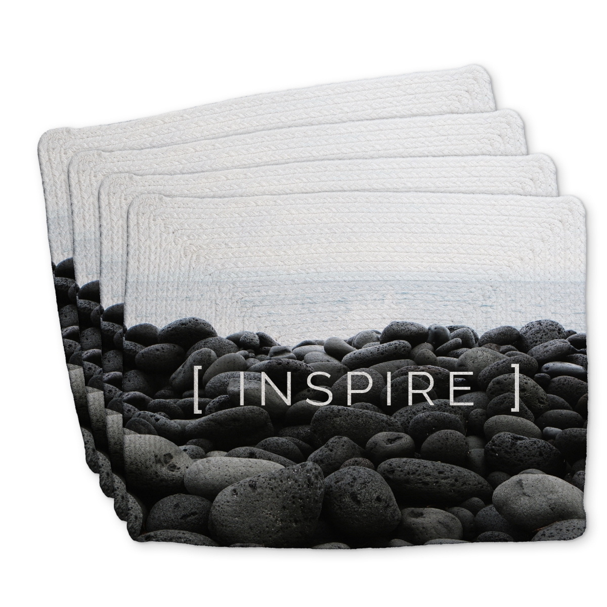 Picture of Begin Home Decor C4BP1418GOWYRH 14 x 18 in. Inspire Braided Polyester Placemat - Elegant Home Decor - Set of 4