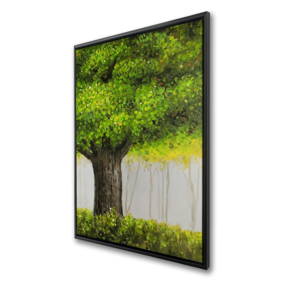C1FC2436DH8QS7 24 x 36 in. Big Green Tree - Framed Canvas for Home Decor - Bedroom Art