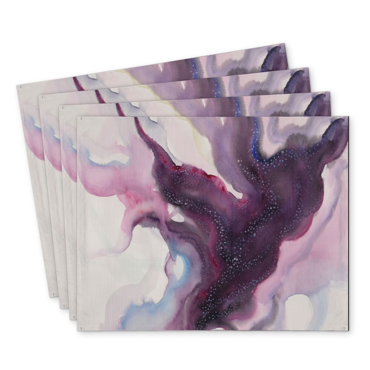 Picture of Begin Home Decor C4PP1418D6S0KW 14 x 18 in. Milky Way Polyester Placemat - Stylish Home Decor Accent - Set of 4